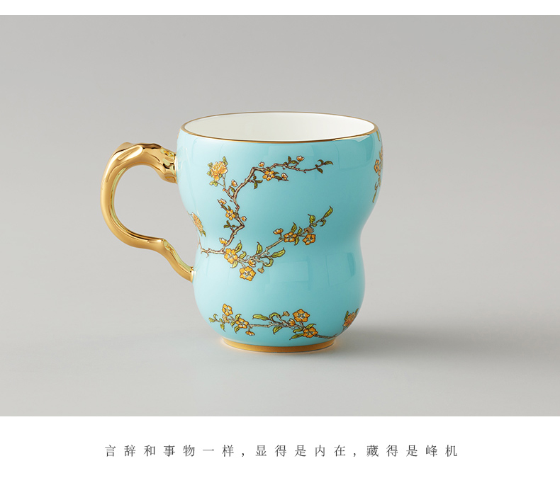 The porcelain Mrs Yongfeng source 280 ml keller porcelain cup Chinese wind lovers ceramic keller cup move
