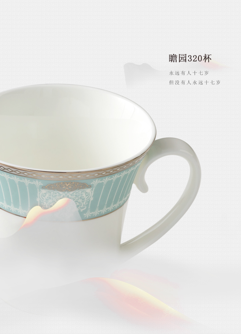 The porcelain yongfeng source deep yellow 320 creative glass coffee cup ceramic keller cup of cup 's office