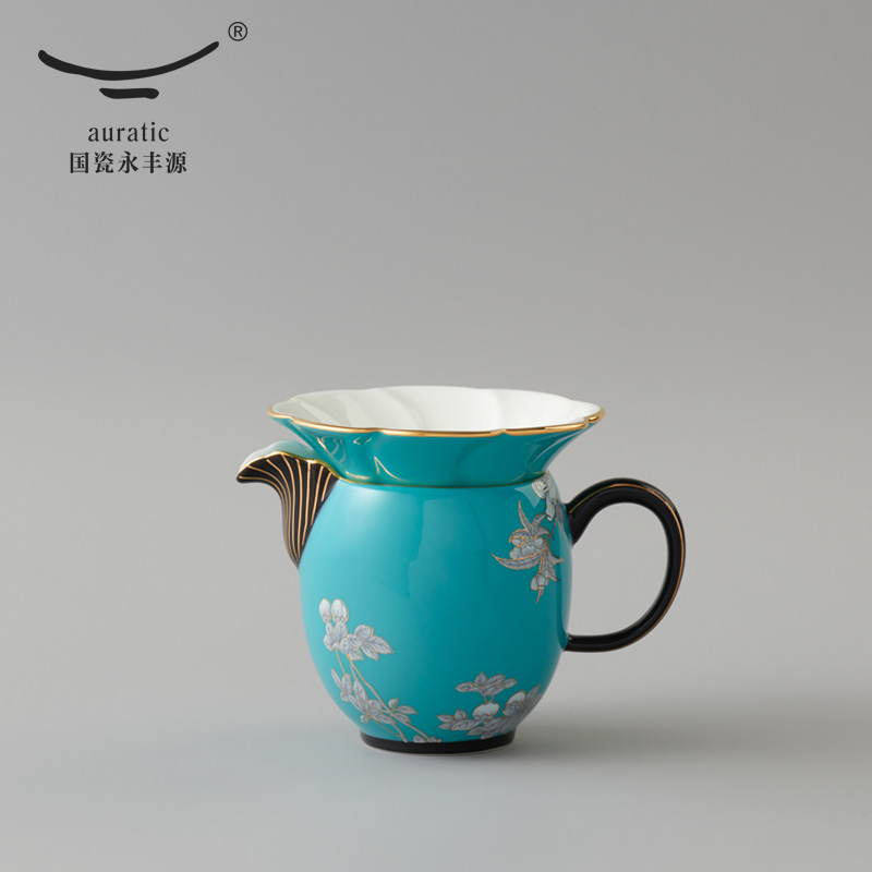 The porcelain Mrs Yongfeng source porcelain ink painting peony 3 times only three tureen tea cups of tea sea kung fu tea bowl