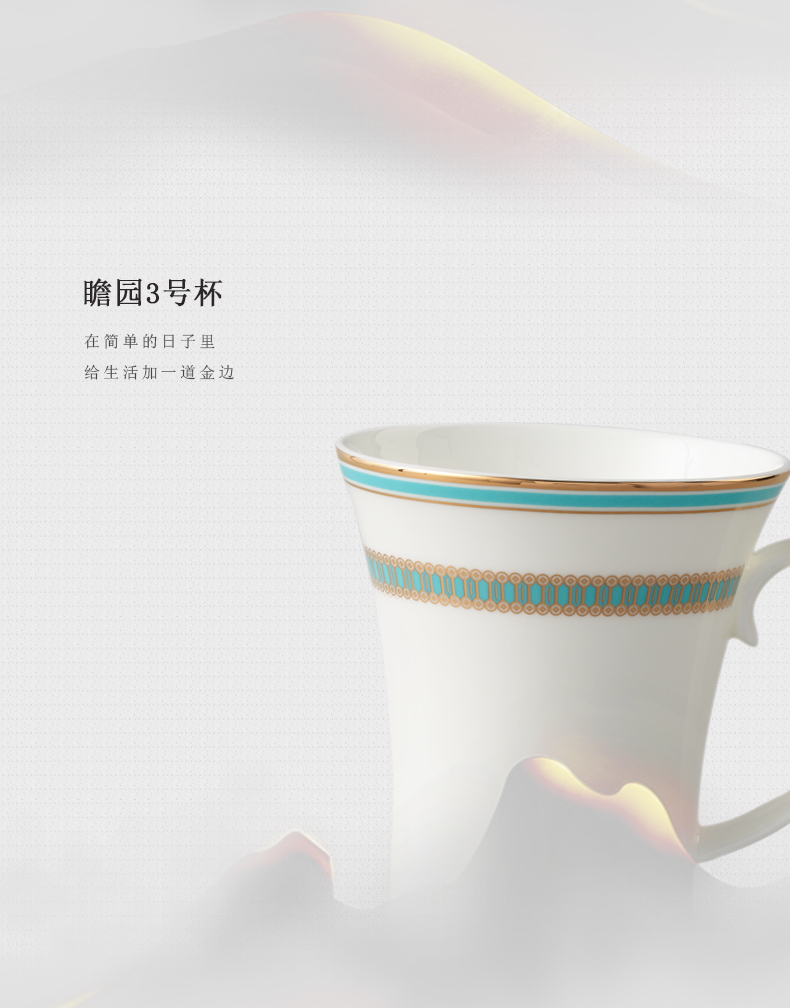 The porcelain yongfeng source deep yellow creative 3 glass ceramic keller of coffee cup single CPU type of CPU 's office