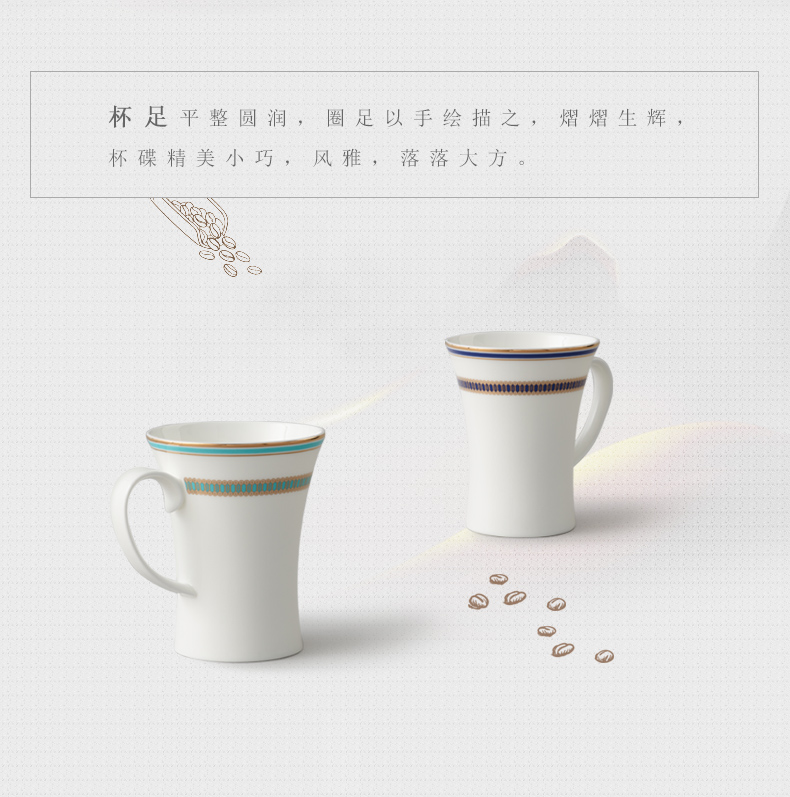 The porcelain yongfeng source deep yellow creative 3 glass ceramic keller of coffee cup single CPU type of CPU 's office