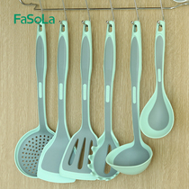 Silicone Pan Spade Suit Soup Spoon Leaking Spoon Non Stick Pan Special Pan Shovel High Temperature Resistant Home Care Cookware Fried Vegetable Shovel