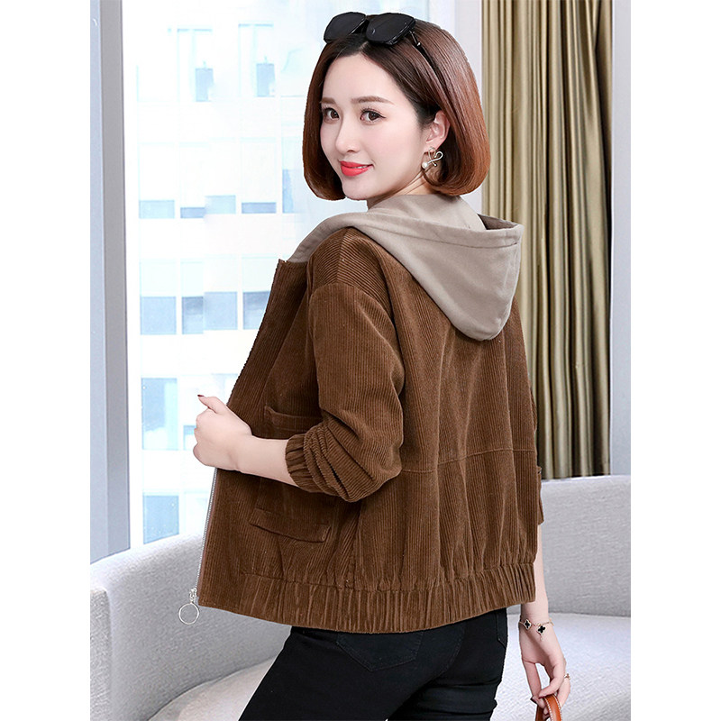 Lady Short Coat Spring Autumn Money 2022 New Light Core Suede Cap Little Guy Second August Jacket Casual Mom