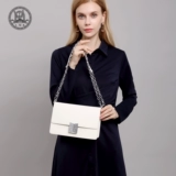 Кожаная модная цепь, сумка на одно плечо, из натуральной кожи