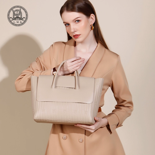 Кожаная вместительная и большая модная сумка, из натуральной кожи, премиум класс