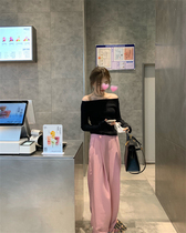 2022 springtime yuppies are full of small brute waist down and down Western pants female grandmas new wide leg high waist casual pants