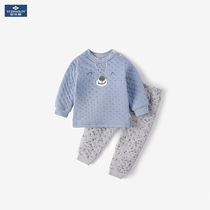Yu Zhaolin Boy winter warm clothes set Baby underwear Childrens autumn clothes Autumn pants Baby padded thickened cotton