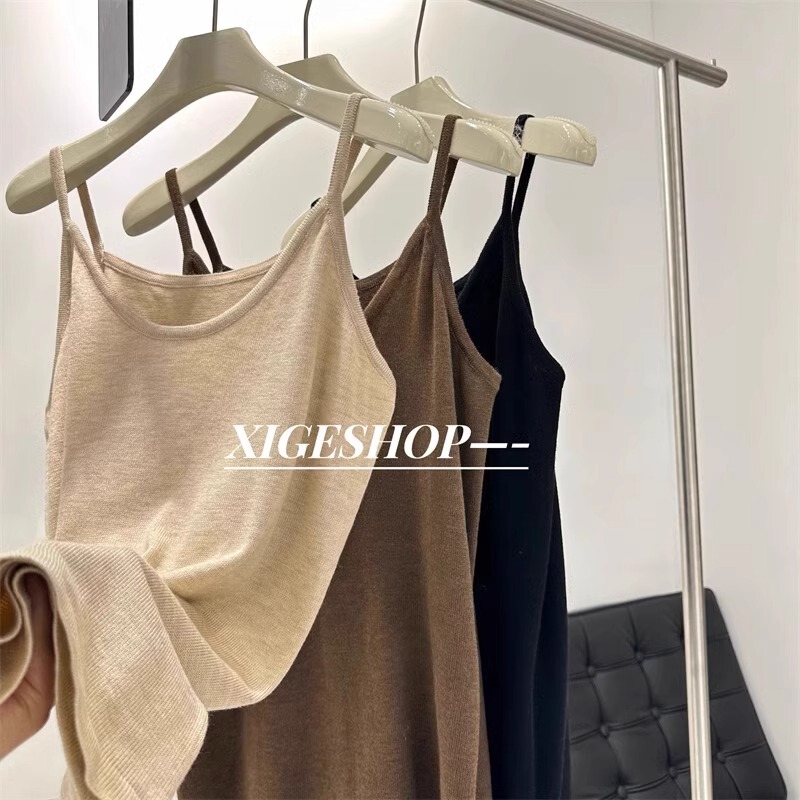 Extra Large Size 150kg Elastic Sleeveless Camisole for Women in Summer, Loose and Slimming Inner Layering Top for Plus-Size Girls