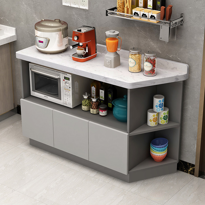 Kitchen Marble Cabinet Sideboard Cabinet Storage Cabinet Stove Cupboard Multifunctional Storage Storage Cabinet Island Table Cutting Vegetables