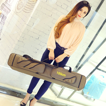 Fishing gear bag fishing bag storage pole bag pole bag ultra light double back fishing rod bag three layer 1 meter 80cm