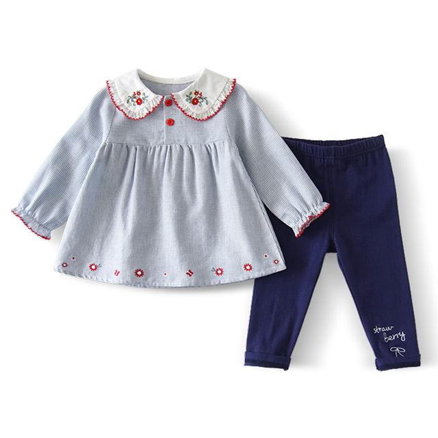 Class A cotton baby girl spring and autumn princess 2 piece set