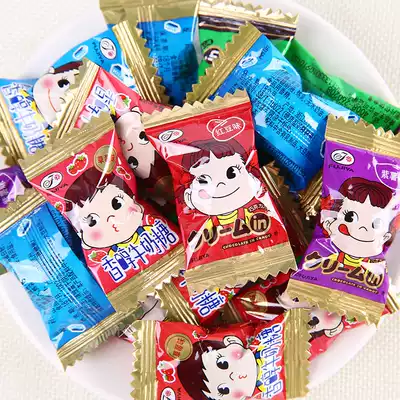 Fujiya Hard candy Japanese fruit sandwich candy 500g About 110 milk candy Mixed wedding celebration candy Bulk