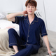 Quần áo ngủ Mens Summer Mordale ngắn tay Homewear Slim kích thước lớn Loose Suit mới.