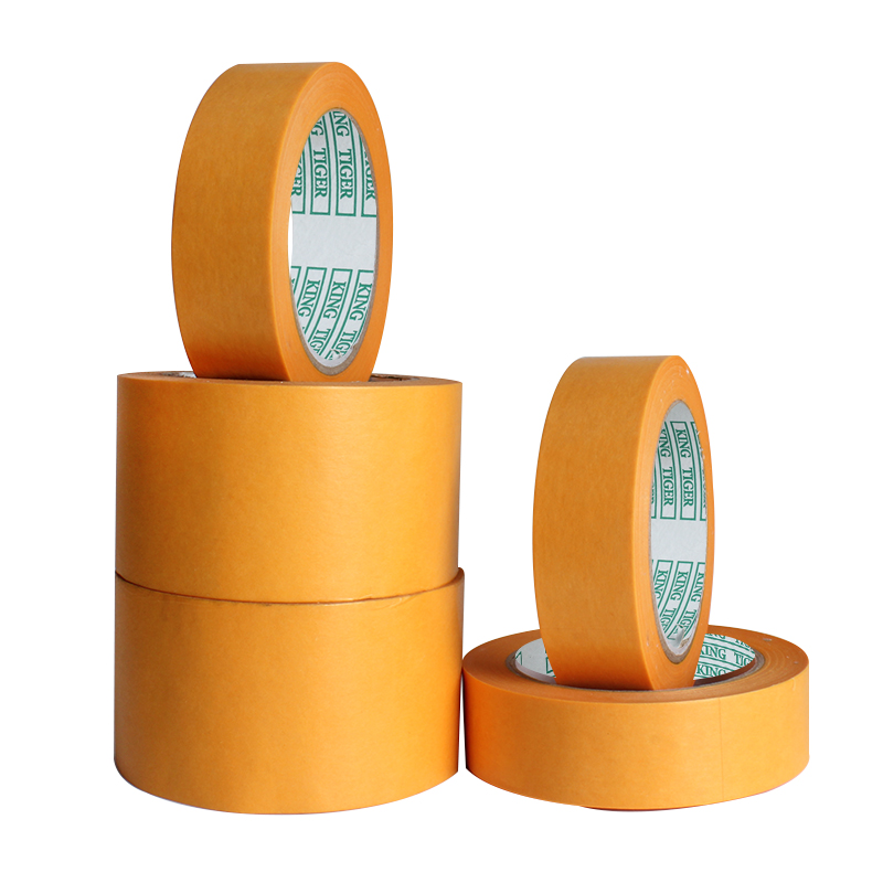 Yellow and paper tape furnishing automotive spray-painting shade with high temperature frown paper adhesive tape car spray-painted masking adhesive paper