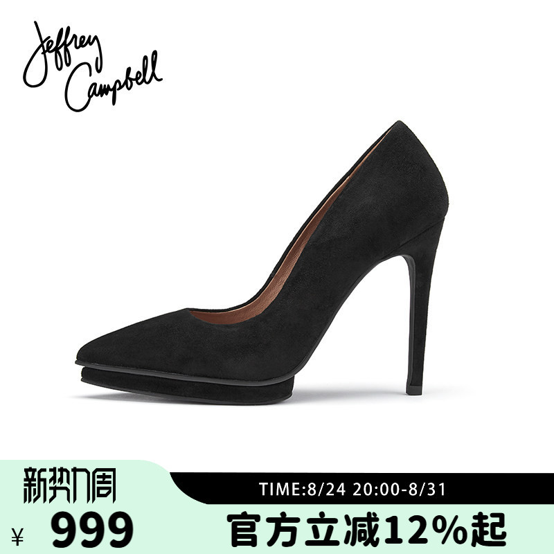American Jeffrey Campbell Retro Simple Black Pointed-Toe High-Heeled Shoes Women's Shoes Spring and Autumn New Style American Jeffrey Campbell Retro Simple Black Pointed-Toe High-Heeled Shoes Women's Shoes Spring and Autumn New Style