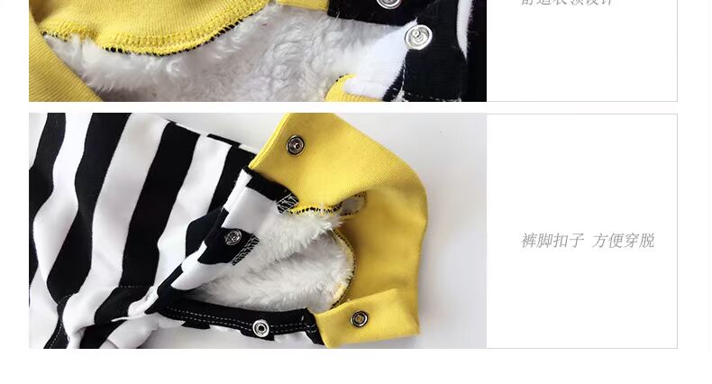 Đồ lót bé gái Xiêm cotton san hô nhung Bộ đồ ngủ bé Xiêm ấm quần áo mùa đông Quần áo bé mùa thu và mùa đông dày quần áo trẻ em xuất khẩu