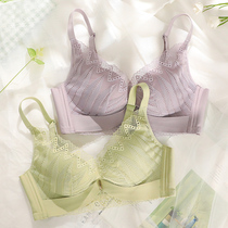 Underwear Womens Small breasts gather Wen bra without steel ring adjustment type collars anti-sagging upper support girl flat chest lace
