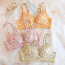 Underwear Womens Small breasts gather Wen bra without steel ring adjustment type collars anti-sagging upper support girl Japanese bra