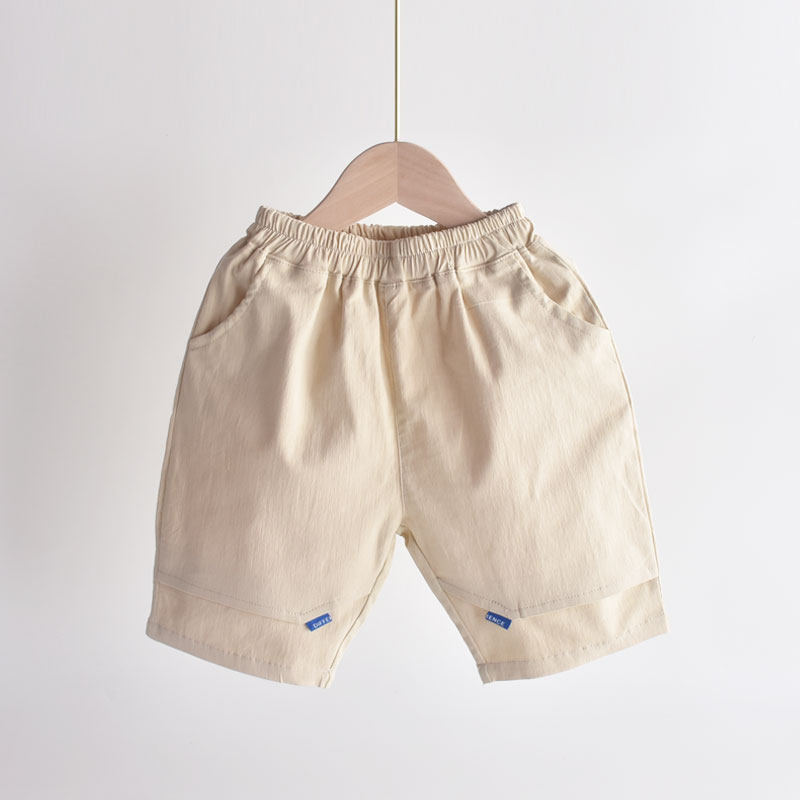 2022 Boys Shorts Cropped Pants Summer Children's Pants Casual Pants Thin Section Korean Summer Trendy Boys Five Pants