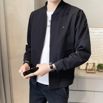 Jacket mens 2021 new mens autumn jacket autumn middle-aged handsome white casual shirt mens spring and autumn thin