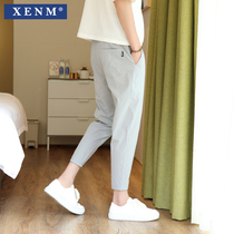 Ankle-length pants men slim feet elastic autumn pants men Korean trend wild summer Men casual pants spring and autumn