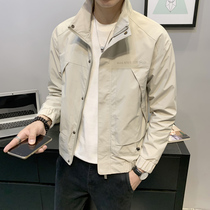 2021 autumn new casual stand collar jacket men Korean slim Joker coat men fashion fashion fashion coat men men