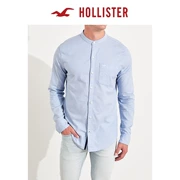 Hollister 2018 mùa thu mới co giãn Áo sơ mi nam Oxford 213700-1