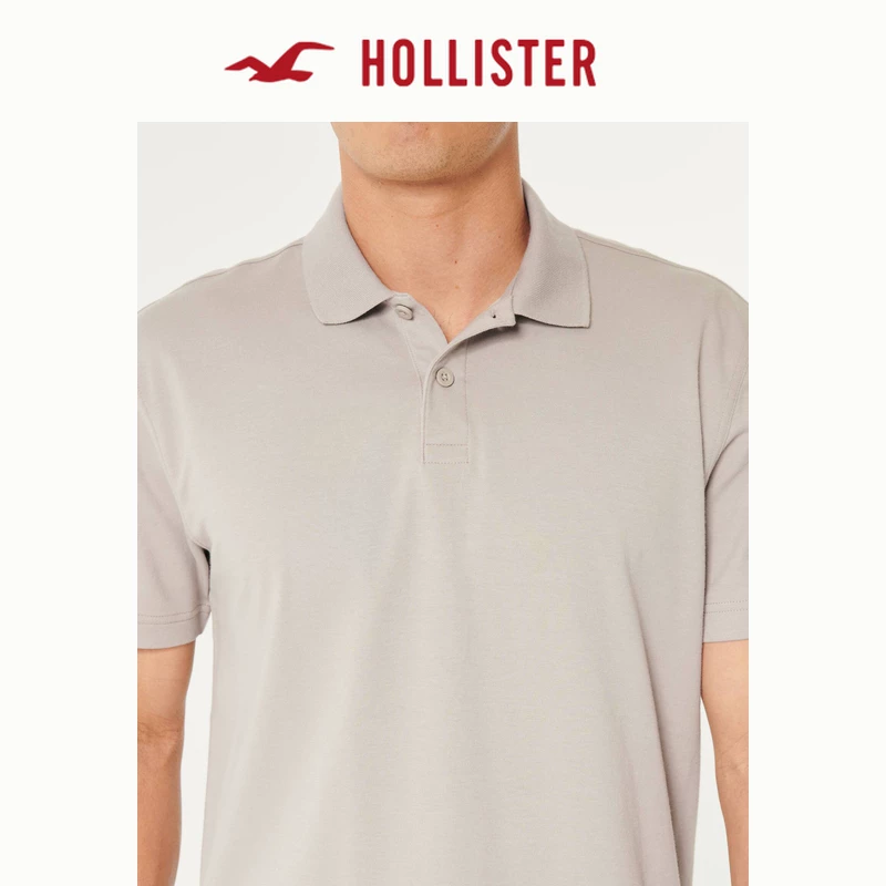 Hollister летний дышащий поло, оверсайз
