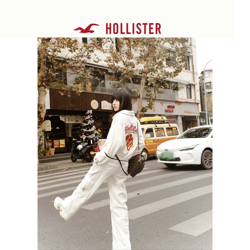 [Серия года Дракона] флисовая толстовка Hollister