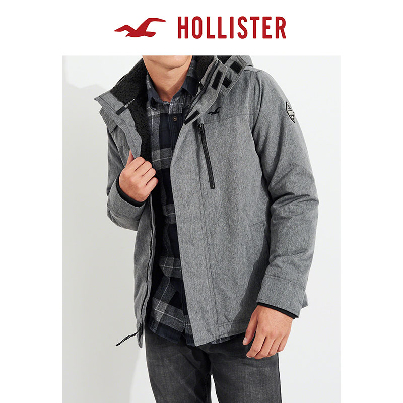 hollister all weather jacket mens