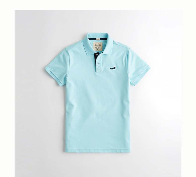 Hollister căng cườm cotton áo sơ mi nam 215463 áo có cổ