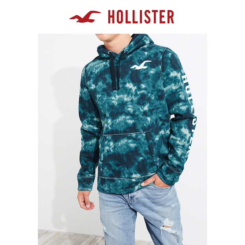 hollister black tie dye hoodie