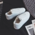 Mùa đông cộng với giày nhung cotton Giày trắng Giày đế xuồng Hàn Quốc giày thể thao nam adidas Plimsolls