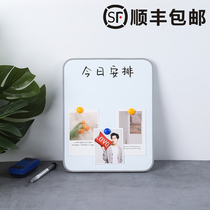 Soft Side Whiteboard Writing Board Support Type Magnetic Home Children Commercial Hanging Double Sided Writing Board Erasable small blackboard White class White class Desktop office Mini Cheat Reminder Board board Remain board