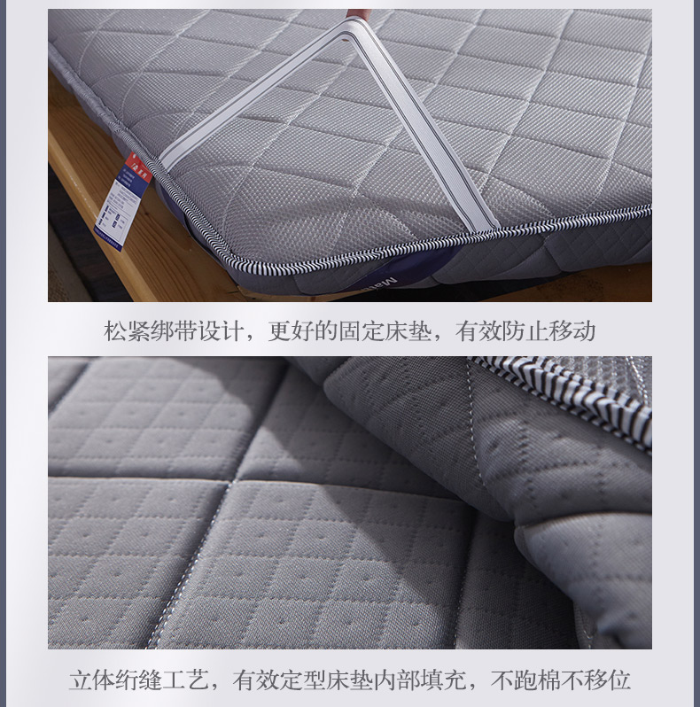 Beiji Rồng 1,5m dệt kim bông nệm nệm ký túc xá phụ tatami mat bọt pad pad là 1,2 m - Nệm đệm điện hàn quốc