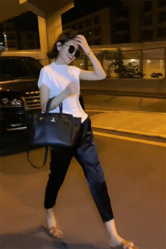 2026 Summer Thin High-End Silk Casual Cropped Pants Satin Slim Wide-Leg Pants for Women