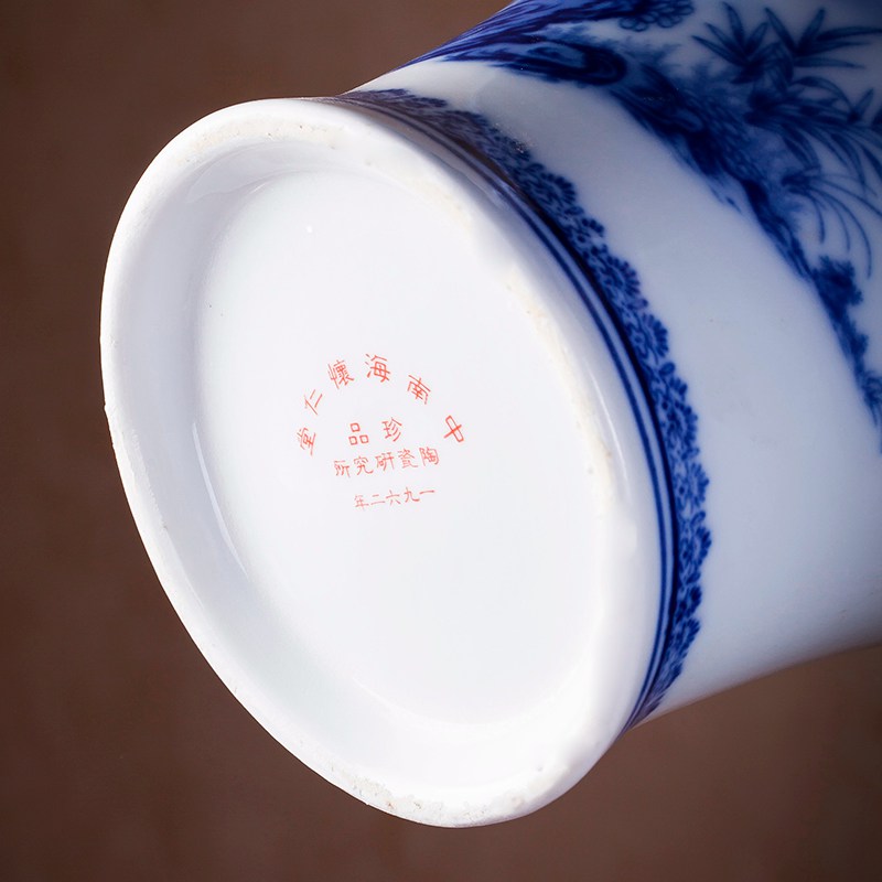 Antique Chinese blue and white porcelain is jingdezhen ceramics vase flower arranging furnishing articles home TV ark, adornment the living room