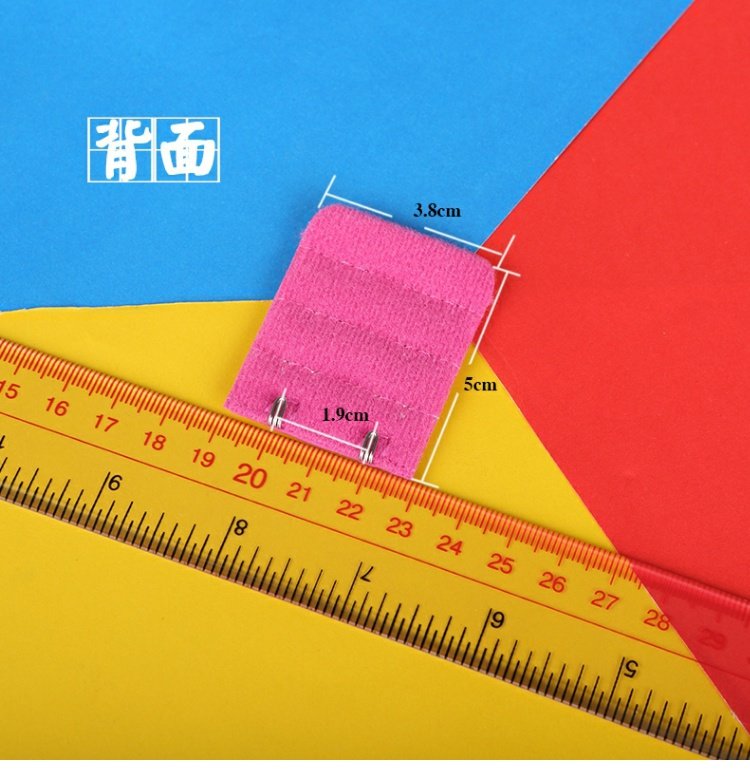 Lớn 2 hàng đồ lót dài khóa áo ngực mở rộng khóa khóa khóa bốn phụ kiện móc cộng với móc kết nối vành đai day co dinh bra