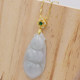 S925 sterling silver gold-plated pendant Buddha buckle melon seed buckle jade pendant clasp silver clasp jade beeswax clasp