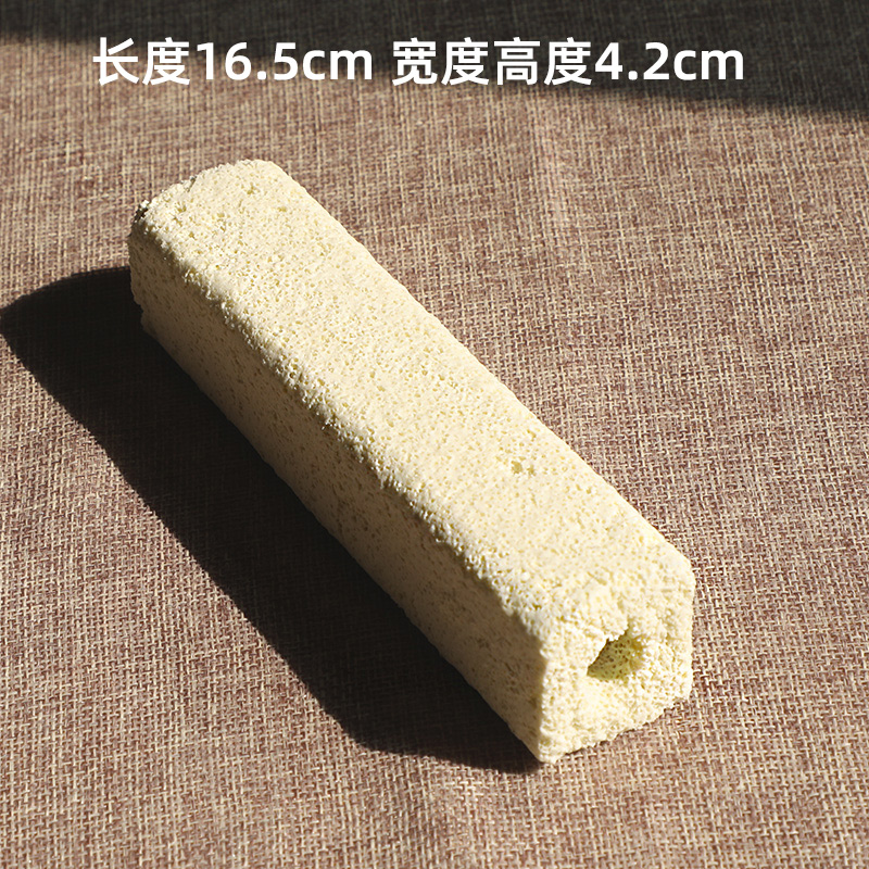 Ceramic aquarium water pump filter pipe fittings wooden base in bai maji stone is not only to sell