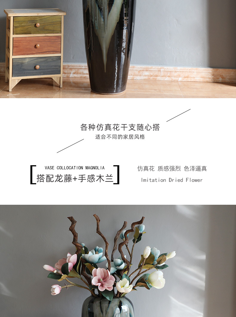 Modern contracted jingdezhen ceramic vase furnishing articles sitting room ground European new Chinese vases, flower arranging furnishing articles