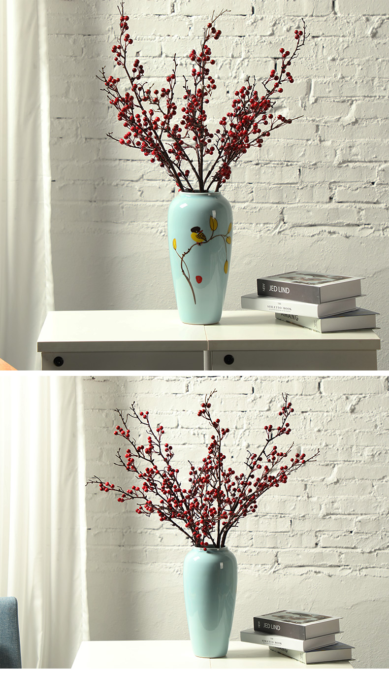 Jingdezhen creative modern new Chinese style ceramic vase, the sitting room TV wine porch home furnishing articles