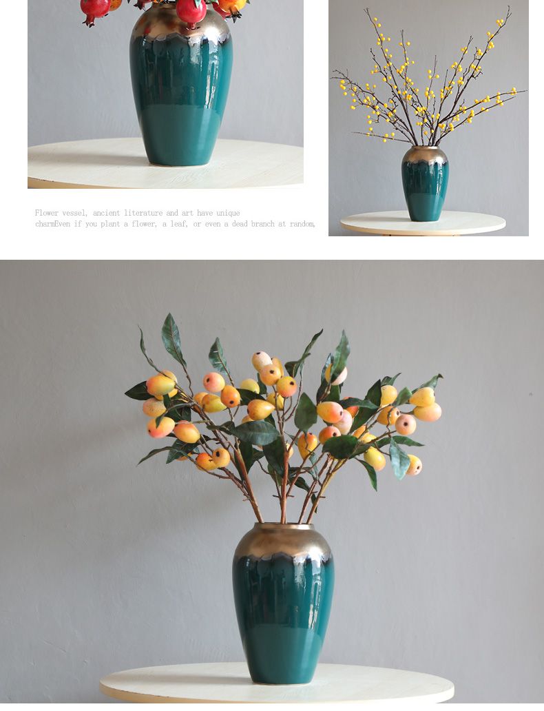 Up Phnom penh light key-2 luxury modern jingdezhen ceramic vase furnishing articles Nordic mesa of new Chinese style living room suit arranging flowers