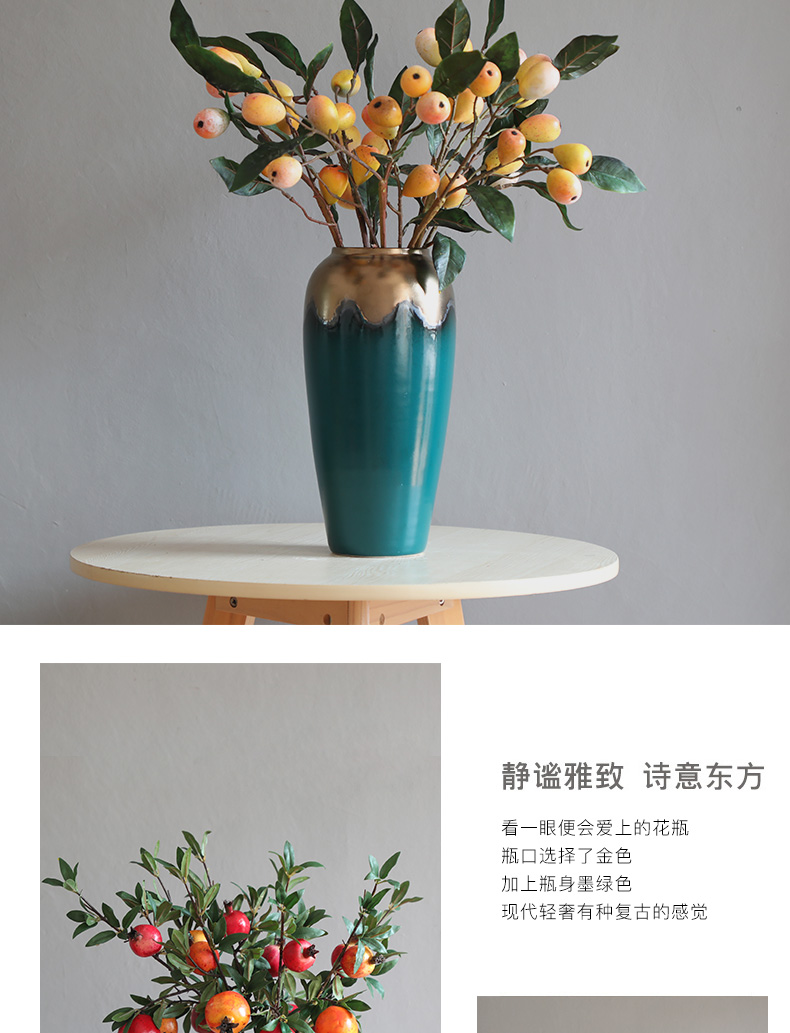 Up Phnom penh light key-2 luxury modern jingdezhen ceramic vase furnishing articles Nordic mesa of new Chinese style living room suit arranging flowers