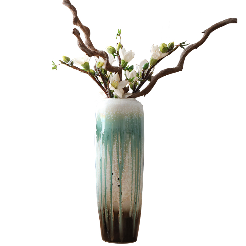 Jingdezhen of large vases, the sitting room porch place, Chinese style white flower flower implement hotel ceramic decoration