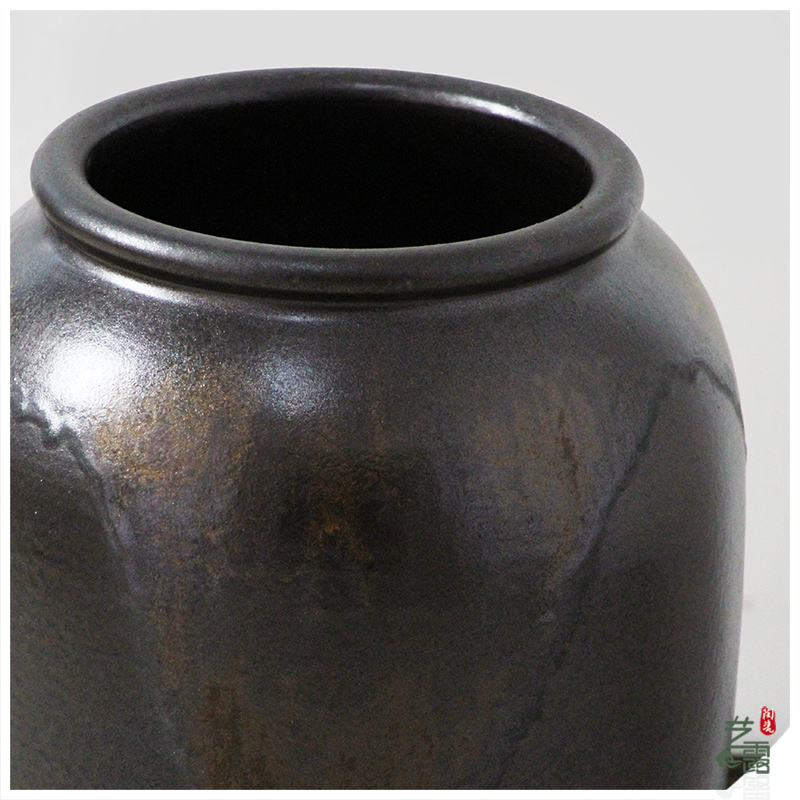 Color restoring ancient ways flow glaze up ceramic floor vase vase modern European sitting room hotel villa furnishing articles