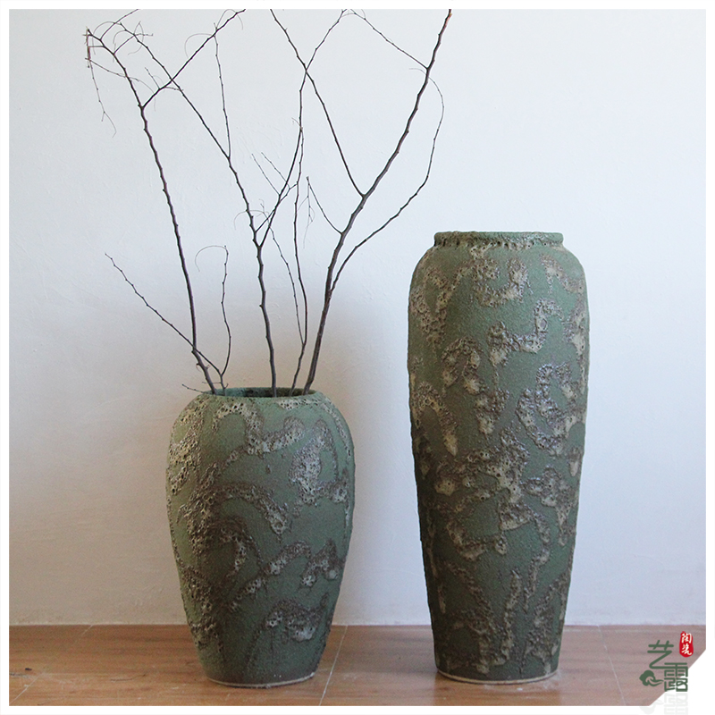 Southeast Asia, restoring ancient ways do old POTS of large cylinder ceramics vase vase decoration ceramic cylinder home sitting room
