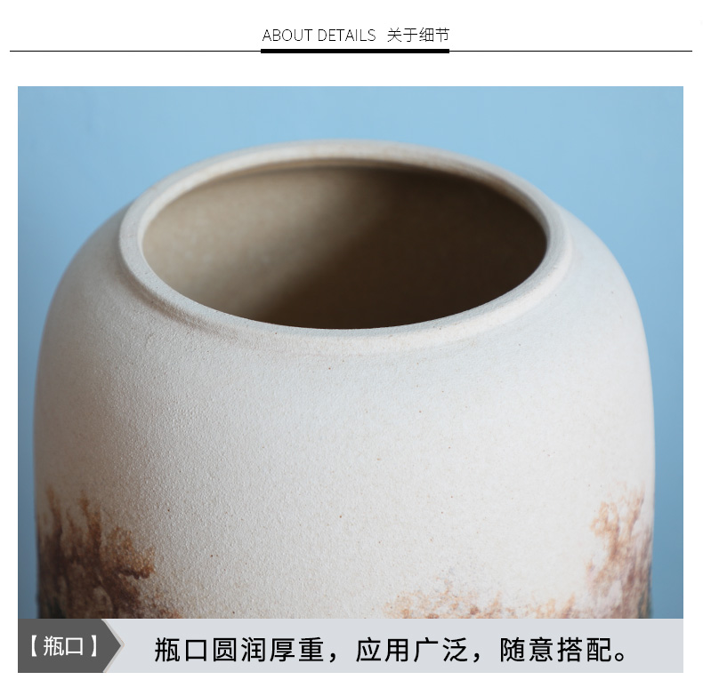 Jingdezhen ceramic flower, dried flower arranging flowers is contracted and I sitting room porch window hydroponic container European vase
