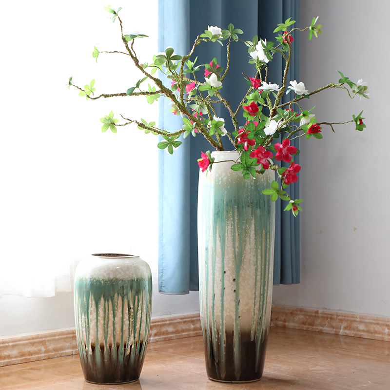 Jingdezhen of large vases, the sitting room porch place, Chinese style white flower flower implement hotel ceramic decoration