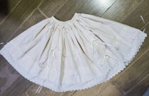 lolita embroidered cotton skirt Cotton half-length bottoming skirt Small pontoon anti-permeability skirt Cotton bottoming skirt